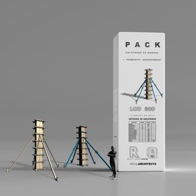 ENCOFRADO O CIMBRA DE MADERA PARA COLUMNAS EN REVIT - BIM - METRADO